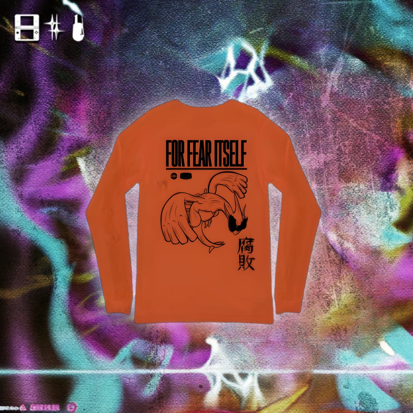 Shadow Lugia Long Sleeve - Orange